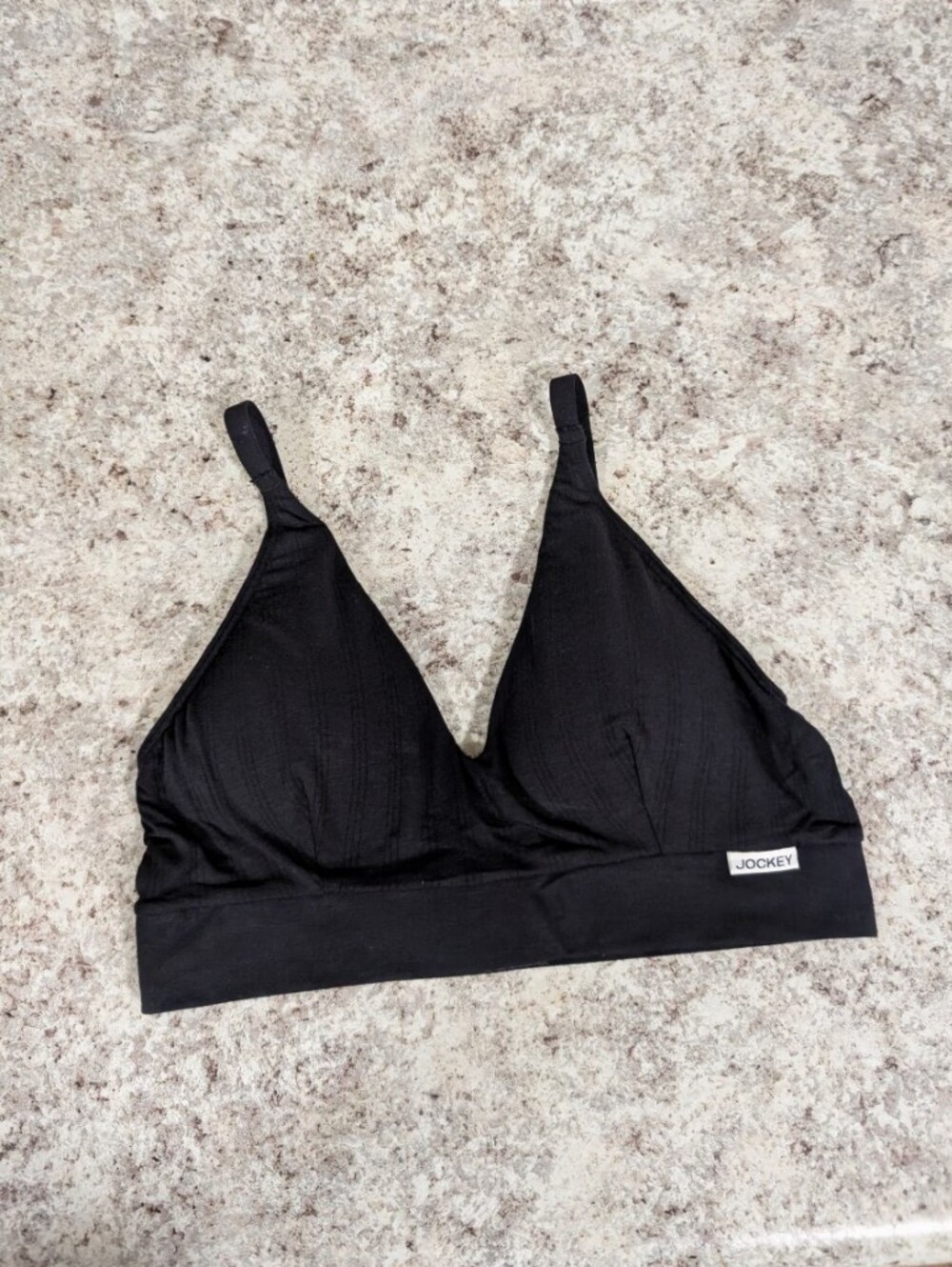 Jockey Black Seamless Bralette with Adjustable Straps